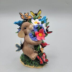 Charming Tails May Each Day Bring You Blossoms And Butterflies Figurine Enesco